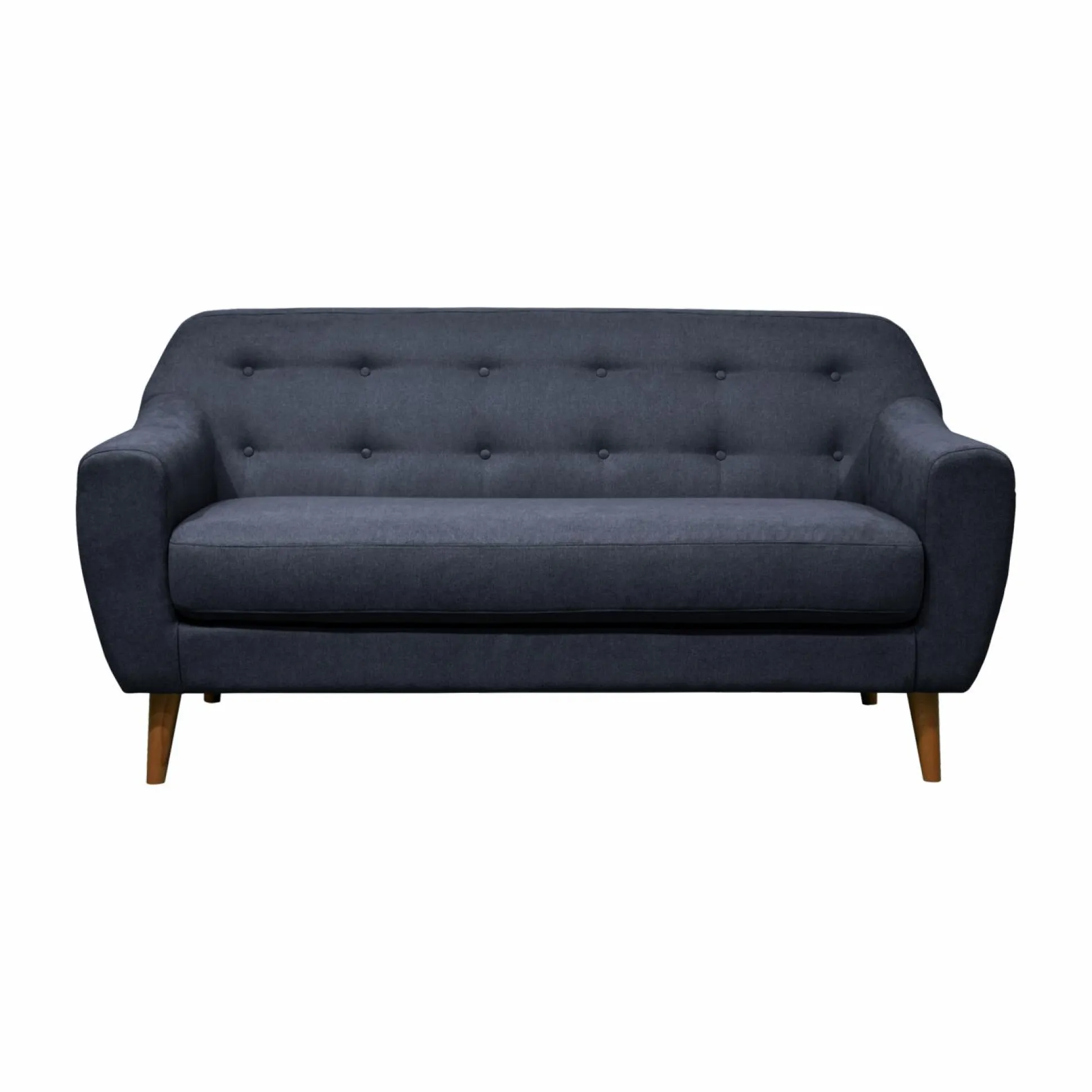 Canapé tissu Agathe - Bleu - 2 places