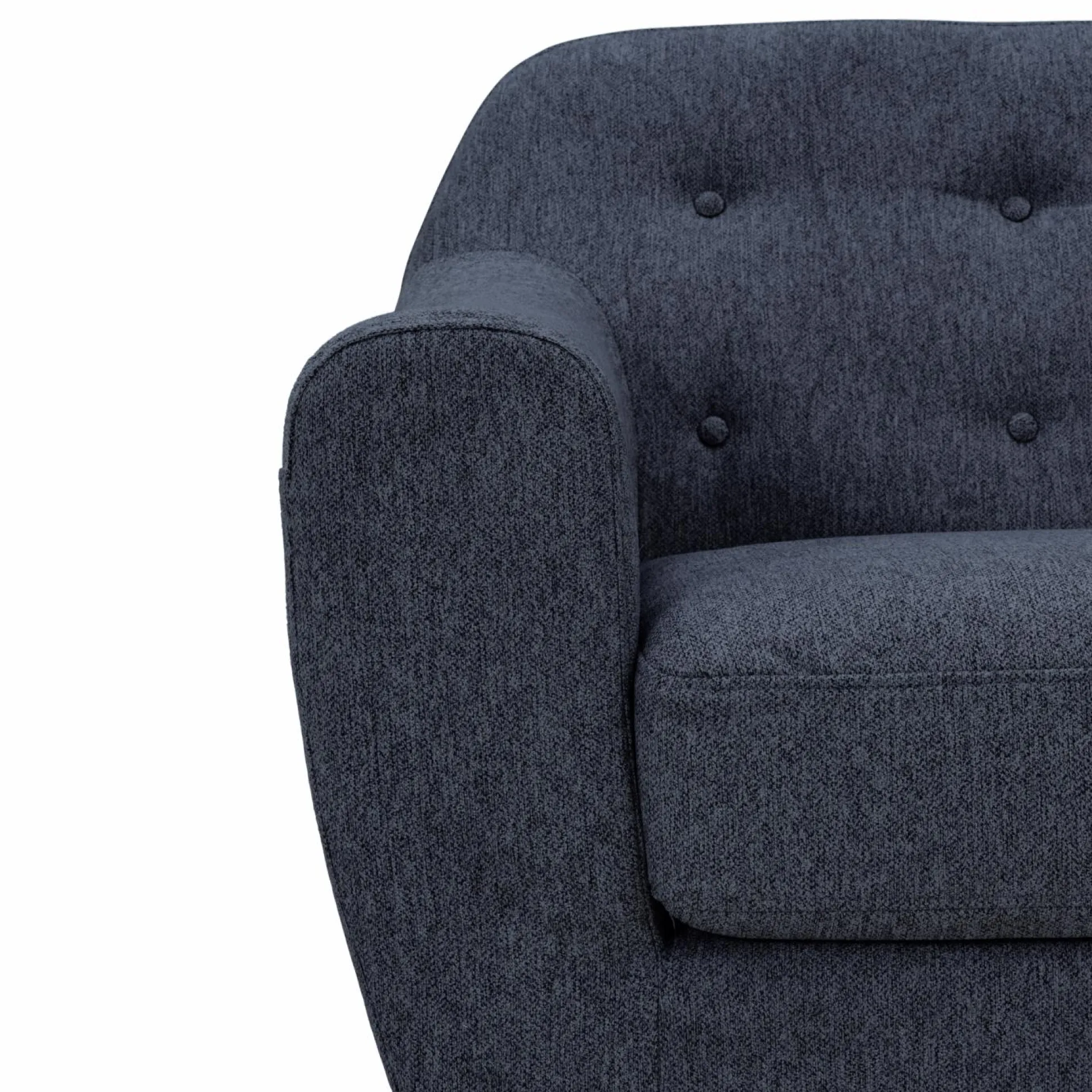 Canapé tissu Agathe - Bleu - 2 places