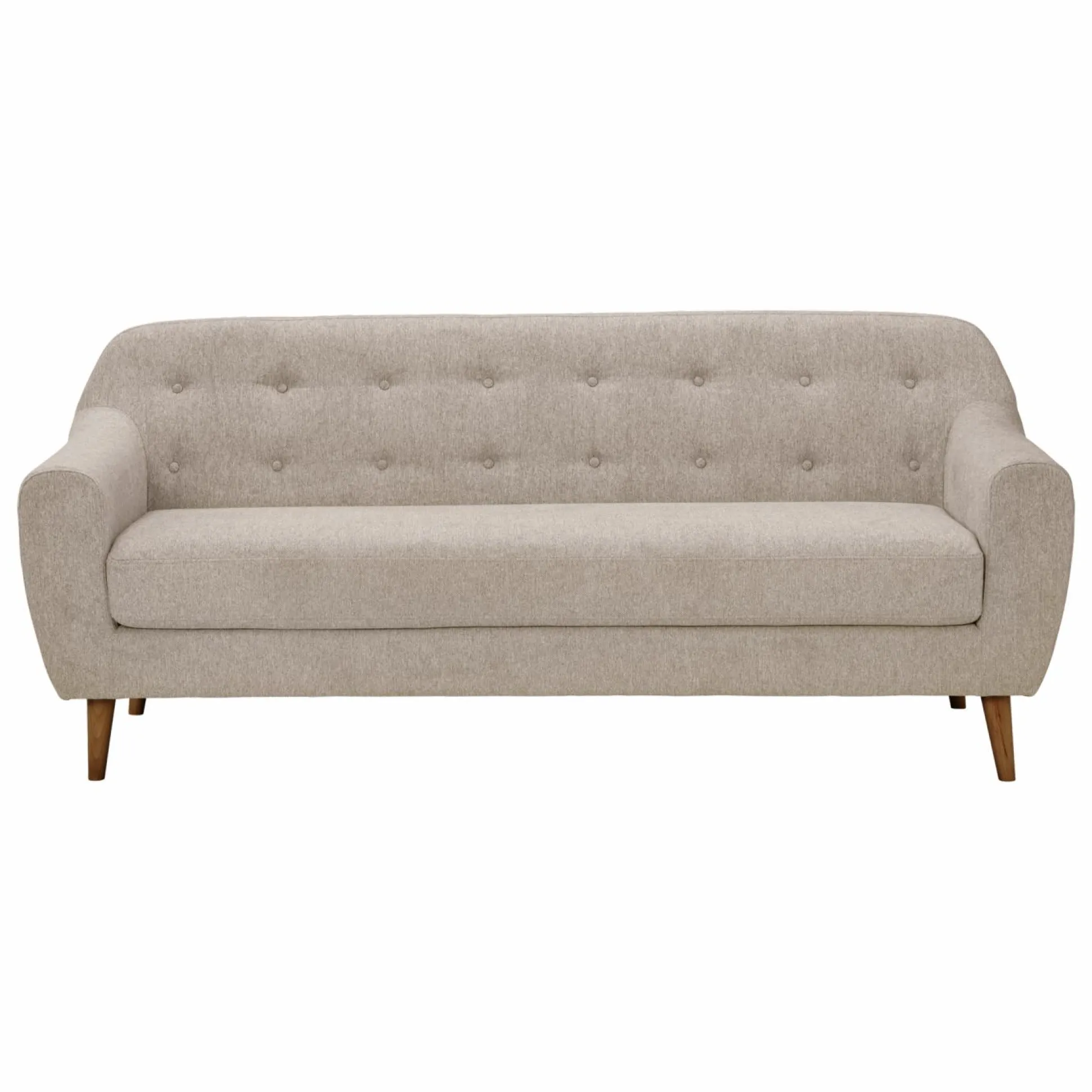 Canapé tissu Agathe - Crème - 3 places