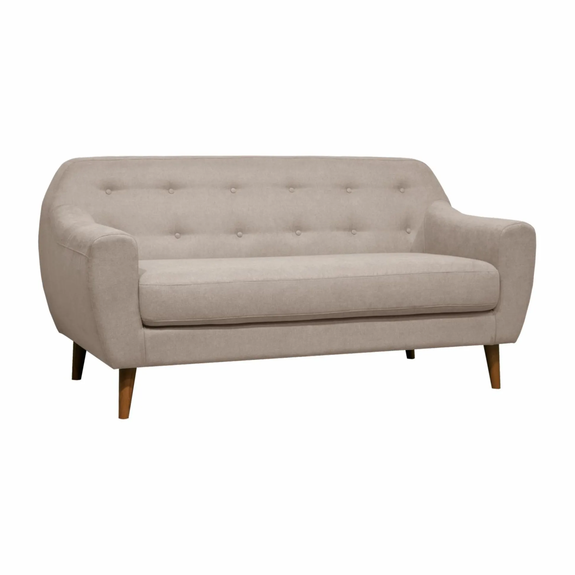 Canapé tissu Agathe - Crème - 2 places