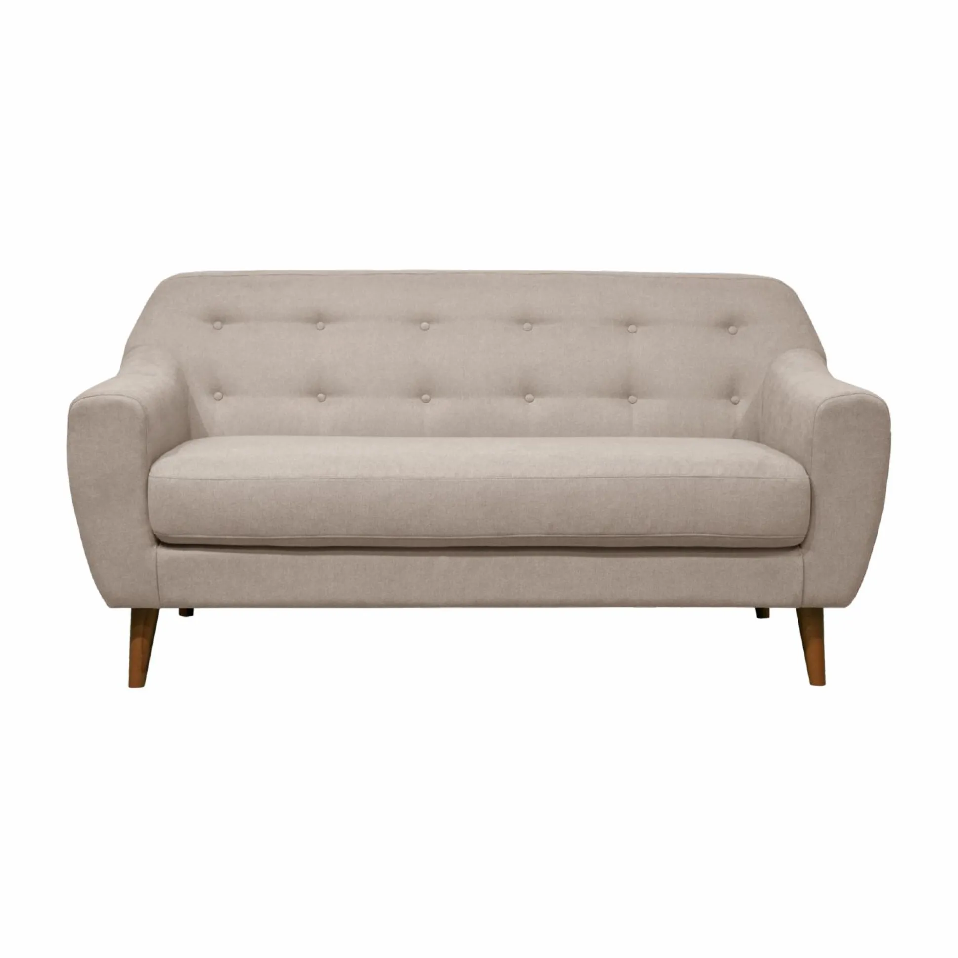 Canapé tissu Agathe - Crème - 2 places