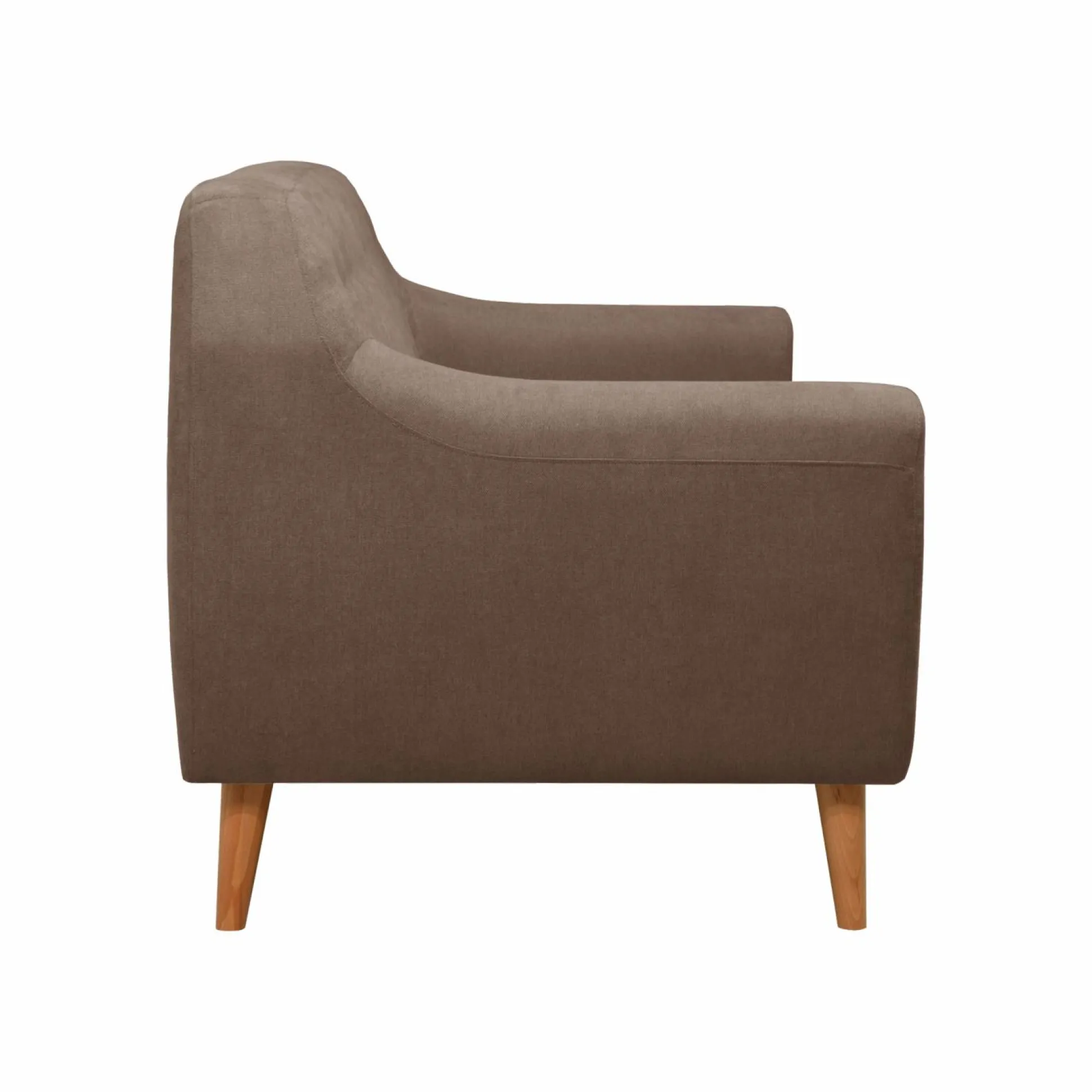 Canapé tissu Agathe - Grège - 2 places