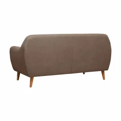 Canapé tissu Agathe - Grège - 2 places