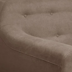 Canapé tissu Agathe - Grège - 2 places