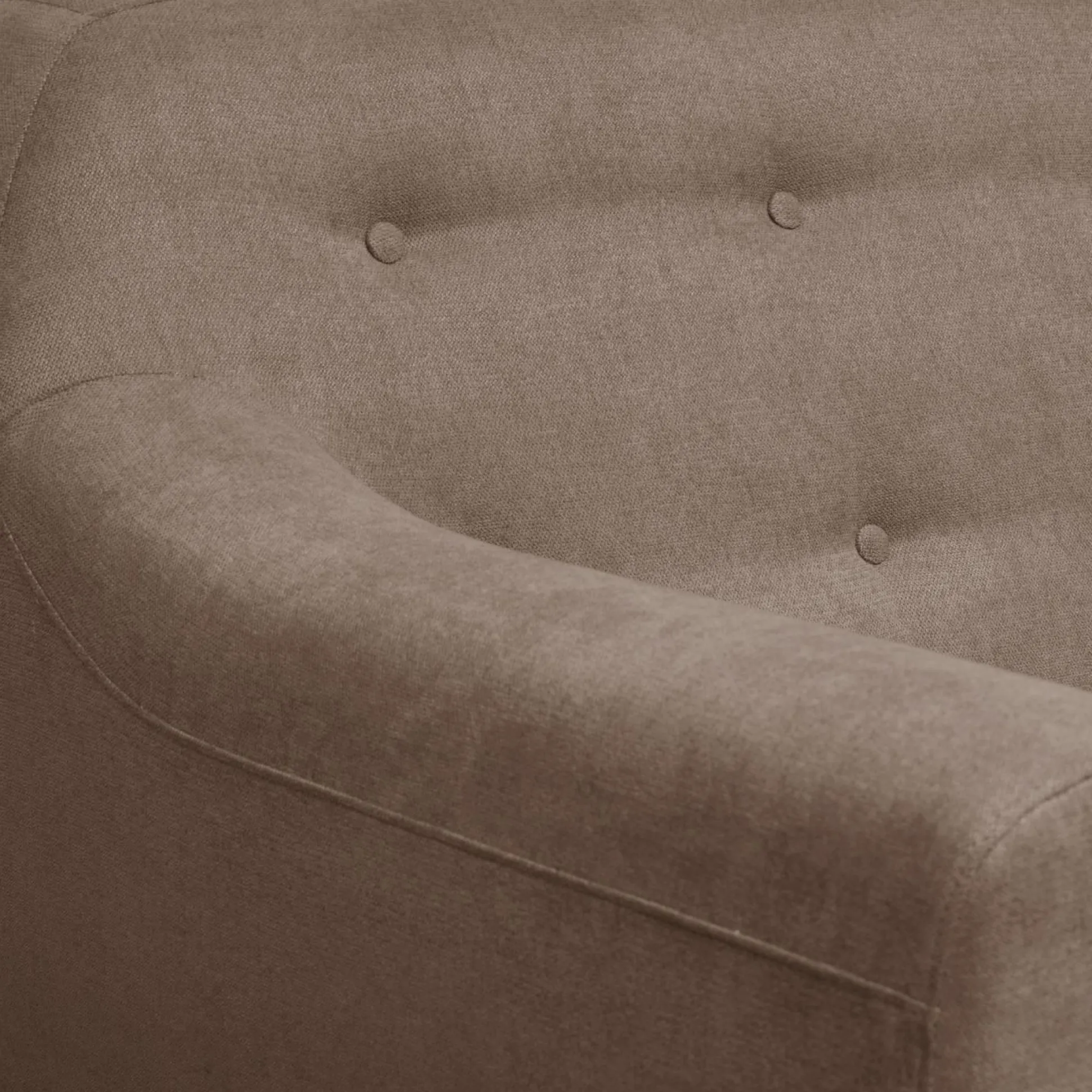 Canapé tissu Agathe - Grège - 3 places