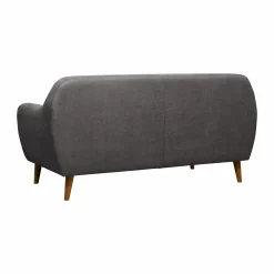 Canapé tissu Agathe - Gris Foncé - 2 places