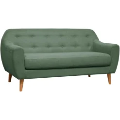 Canapé tissu Agathe - Menthe - 2 places