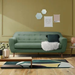 Canapé tissu Agathe - Menthe - 2 places