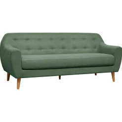 Canapé tissu Agathe - Menthe - 3 places