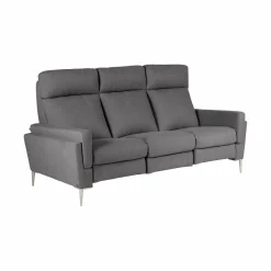 Canapé tissu Boston - Ardoise - Grand 3 places