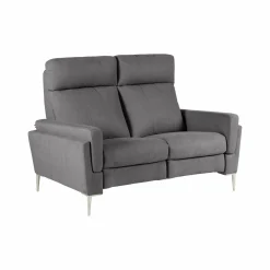 Canapé tissu Boston - Ardoise - 2 places