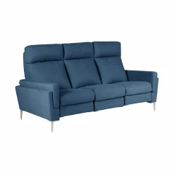 Canapé tissu Boston - Bleu Jean - Grand 3 places