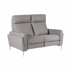 Canapé tissu Boston - Gris Clair - 2 places