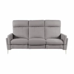 Canapé tissu Boston - Gris Clair - Grand 3 places