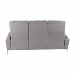 Canapé tissu Boston - Gris Clair - Grand 3 places