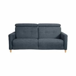 Canapé tissu Chambord - Bleu - 2 places