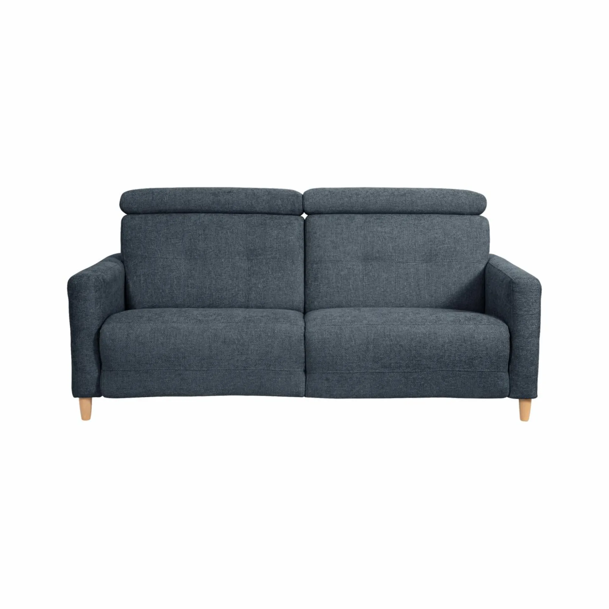 Canapé tissu Chambord - Bleu - 2 places