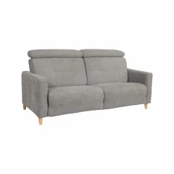 Canapé tissu Chambord - Gris - 3 places