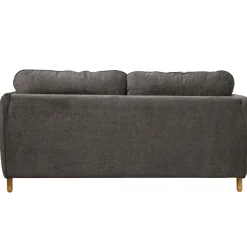 Canapé tissu chenillé Portimo - Gris Foncé