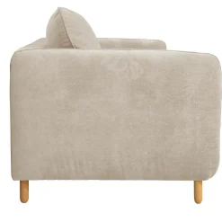 Canapé tissu chenillé Portimo - Ecru