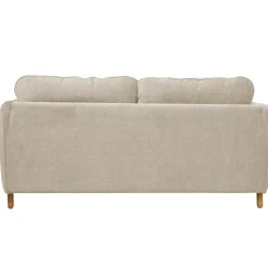 Canapé tissu chenillé Portimo - Ecru