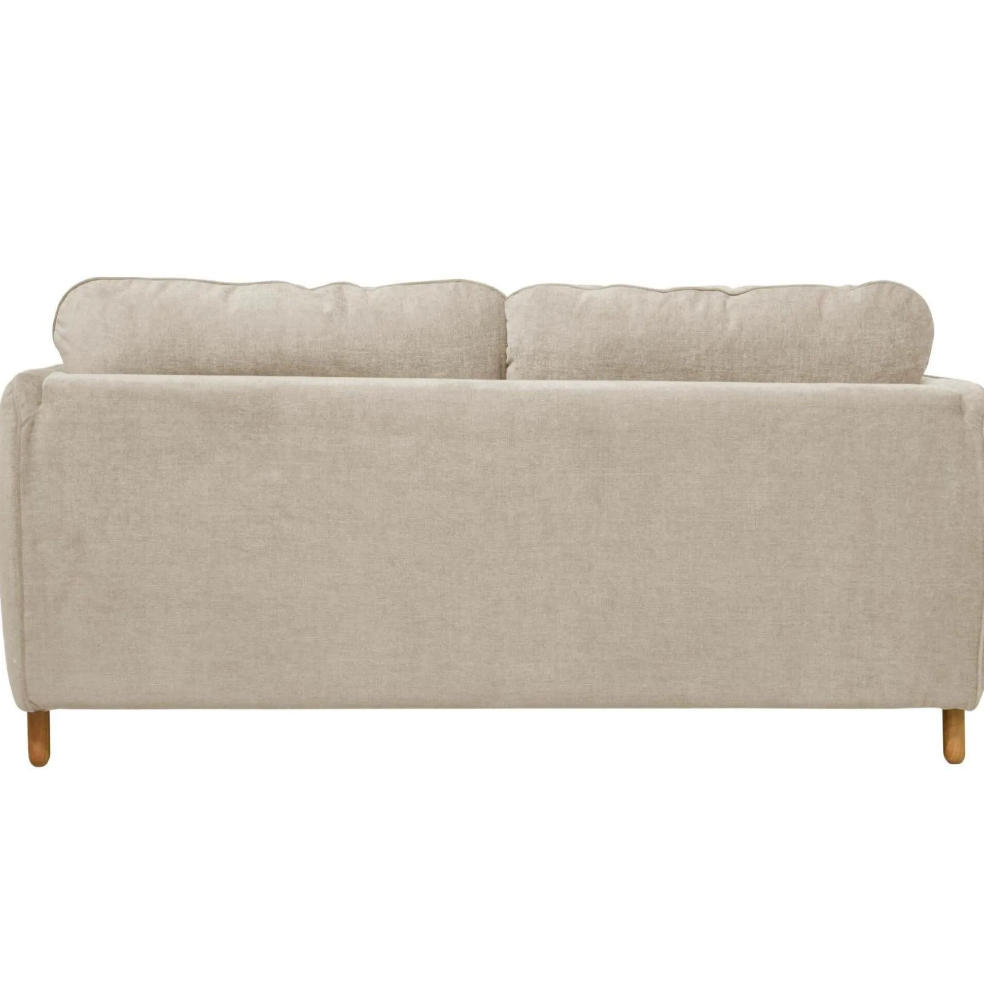 Canapé tissu chenillé Portimo - Ecru