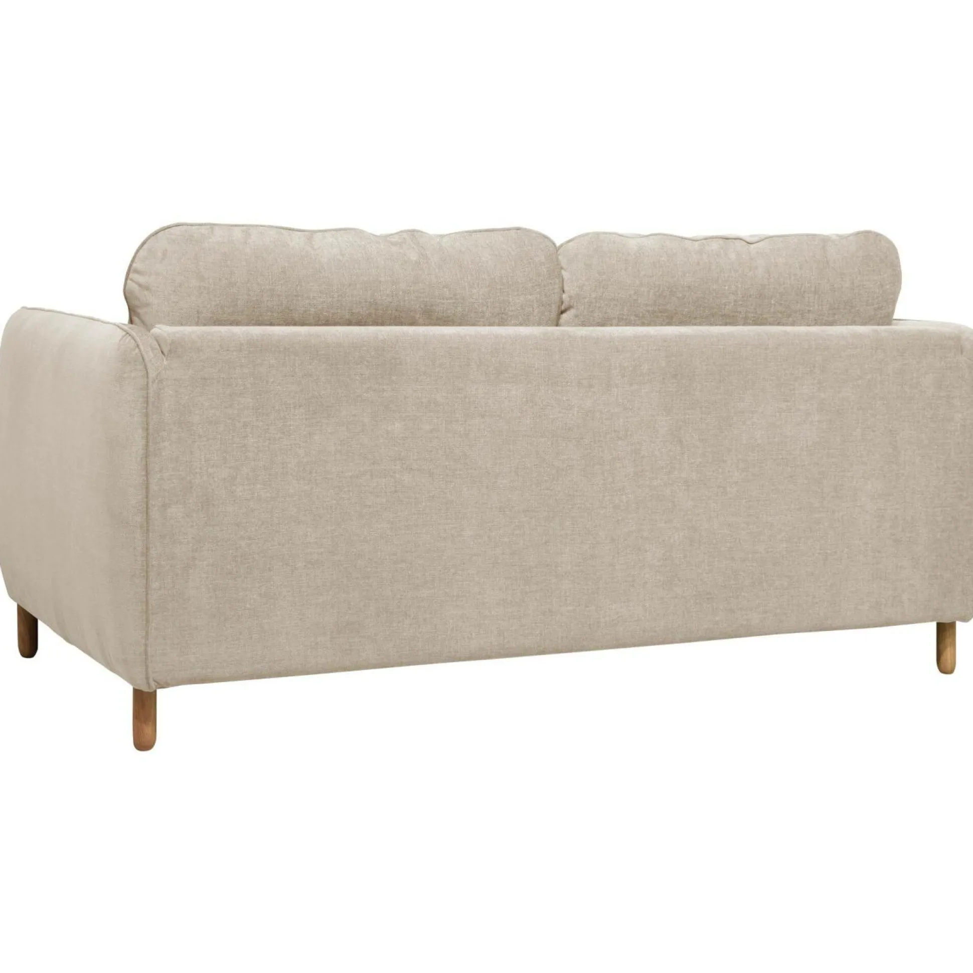 Canapé tissu chenillé Portimo - Ecru