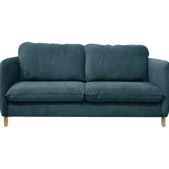 Canapé tissu chenillé Portimo - Bleu