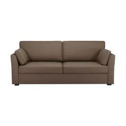 Canapé tissu coton déhoussable Marbella - Taupe - 2 places