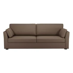 Canapé tissu coton déhoussable Marbella - Taupe - 4 places