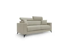 Canapé tissu déhoussable Alden - Lin - 3 places