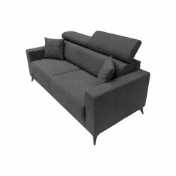 Canapé tissu déhoussable Alden - Anthracite - Grand 2 places