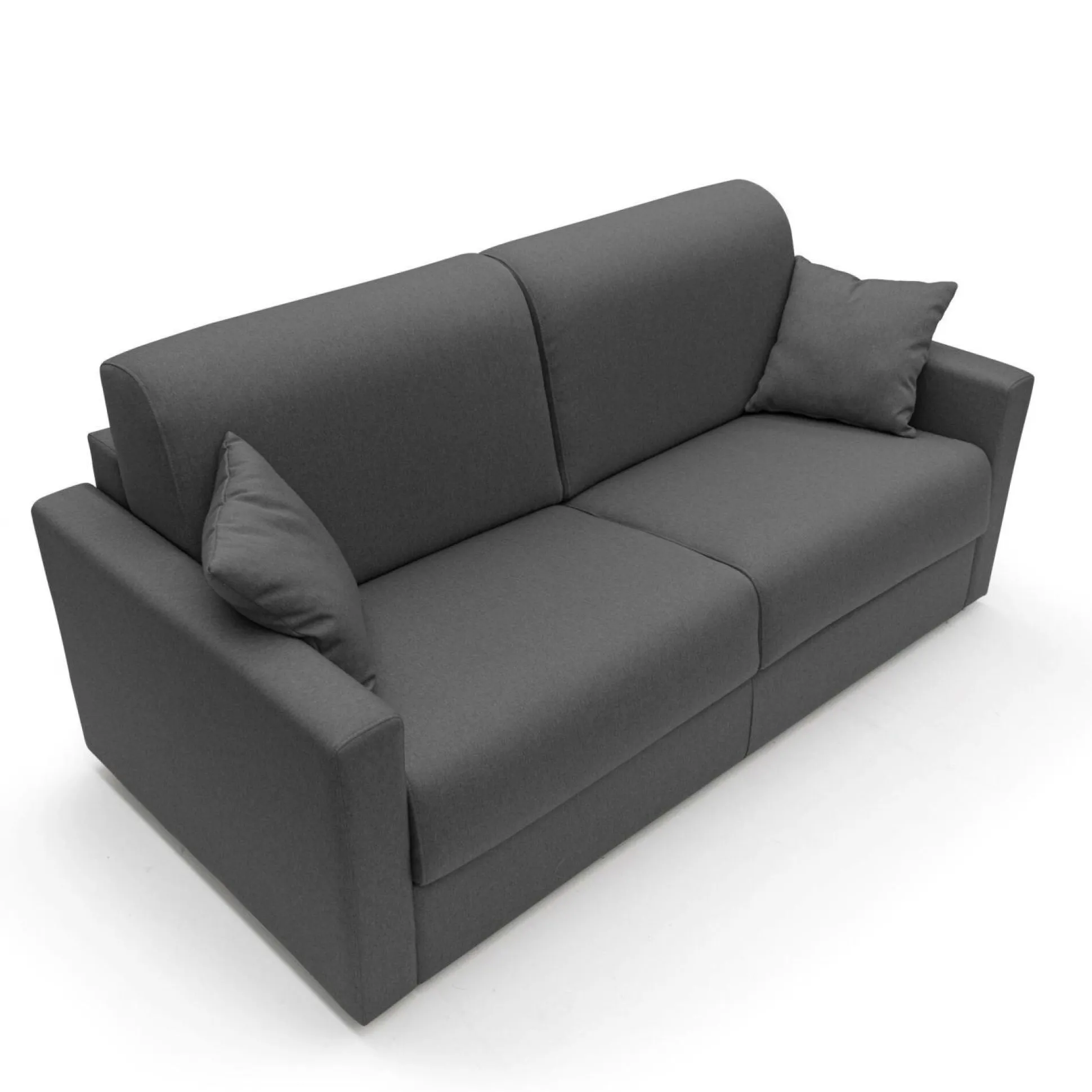 Canapé tissu déhoussable Aubin - Anthracite - Grand 2 places