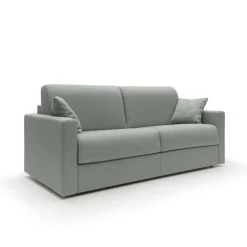 Canapé tissu déhoussable Aubin - Gris - Grand 2 places