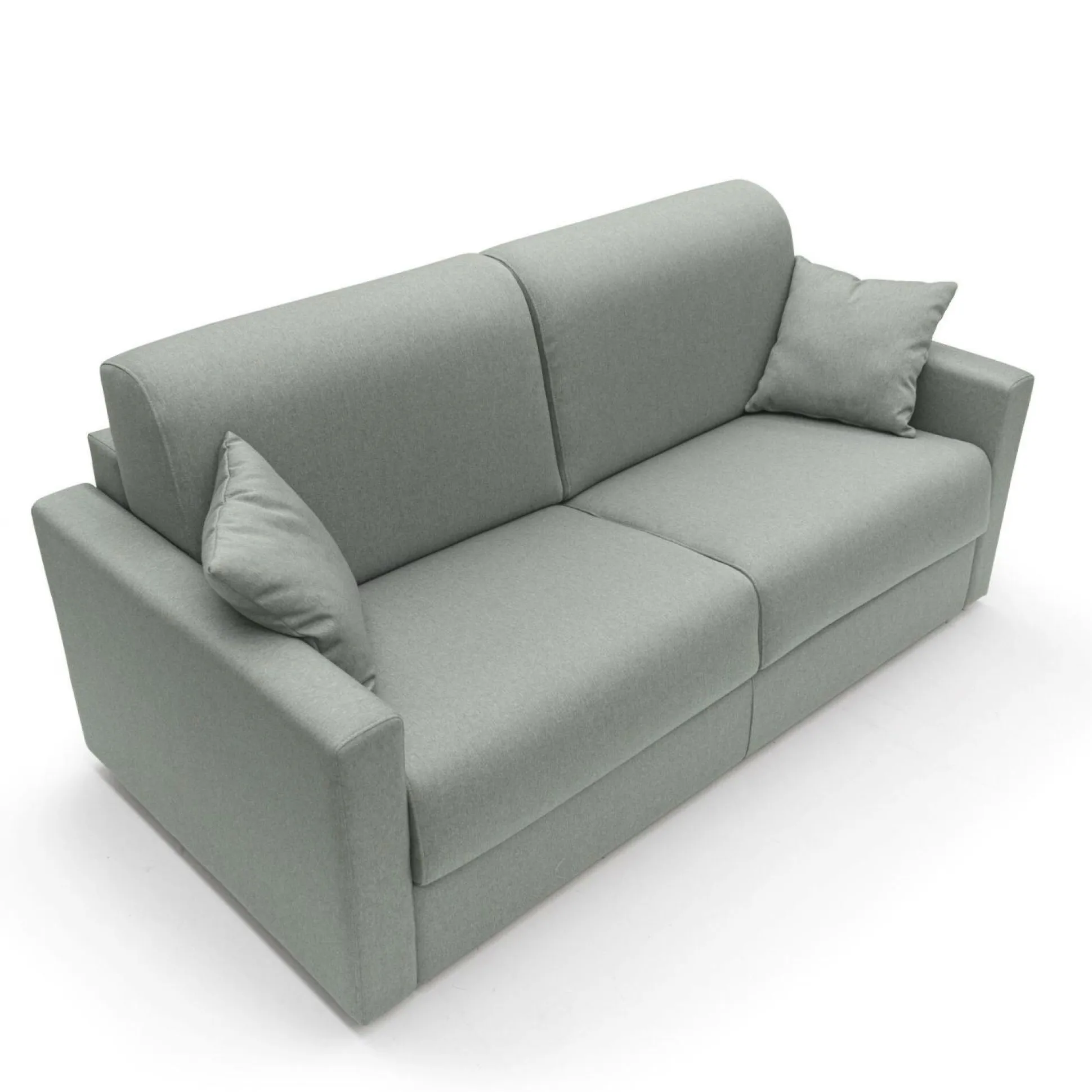 Canapé tissu déhoussable Aubin - Gris - Grand 2 places