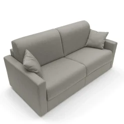 Canapé tissu déhoussable Aubin - Taupe - 3 places