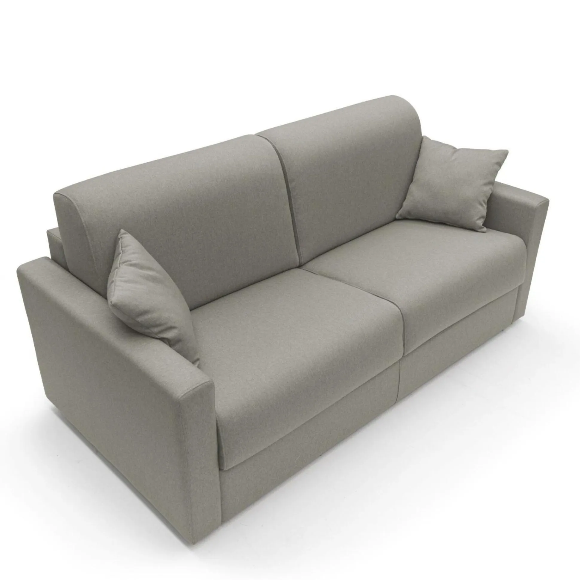 Canapé tissu déhoussable Aubin - Taupe - 3 places