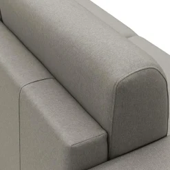 Canapé tissu déhoussable Aubin - Taupe - 3 places