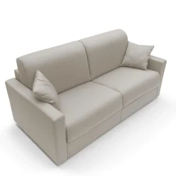 Canapé tissu déhoussable Aubin - Lin - Grand 2 places