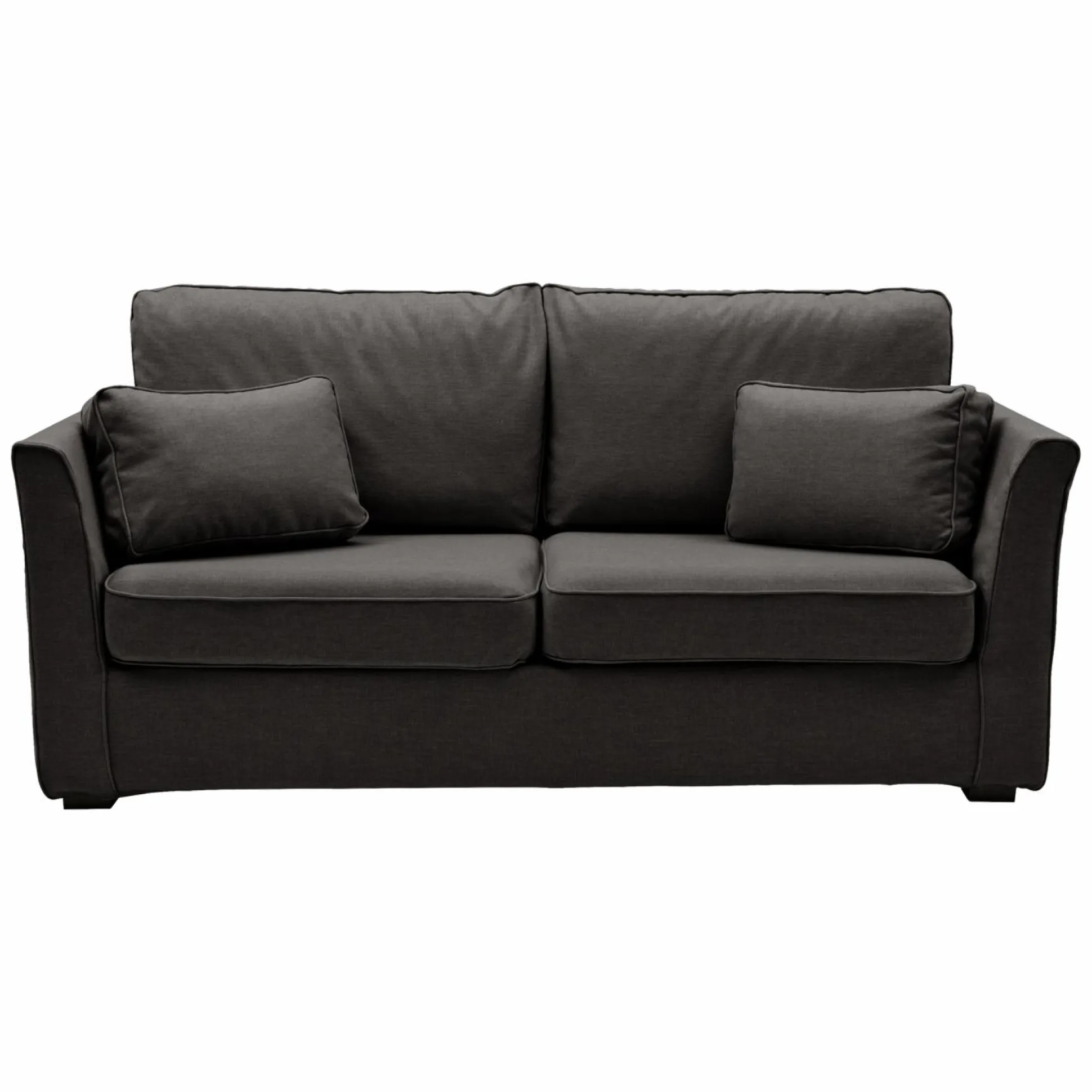 Canapé tissu déhoussable Marbella - Gris Anthracite - 2 places