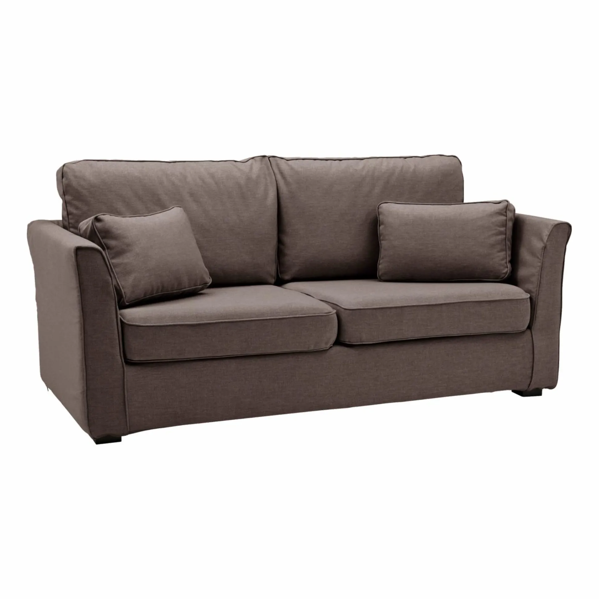 Canapé tissu déhoussable Marbella - Taupe - 4 places