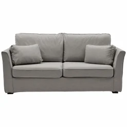 Canapé tissu déhoussable Marbella - Gris - 4 places