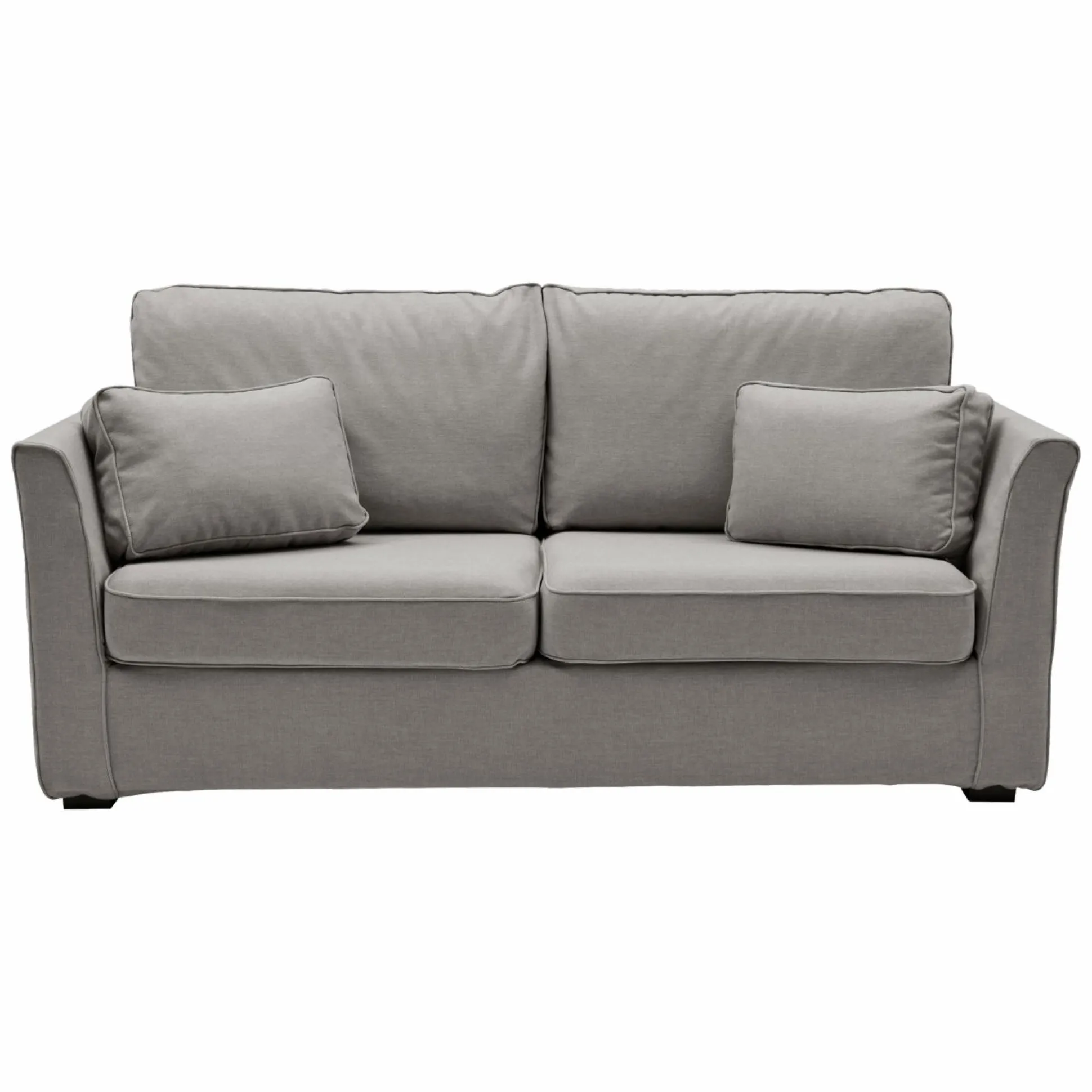 Canapé tissu déhoussable Marbella - Gris - 4 places