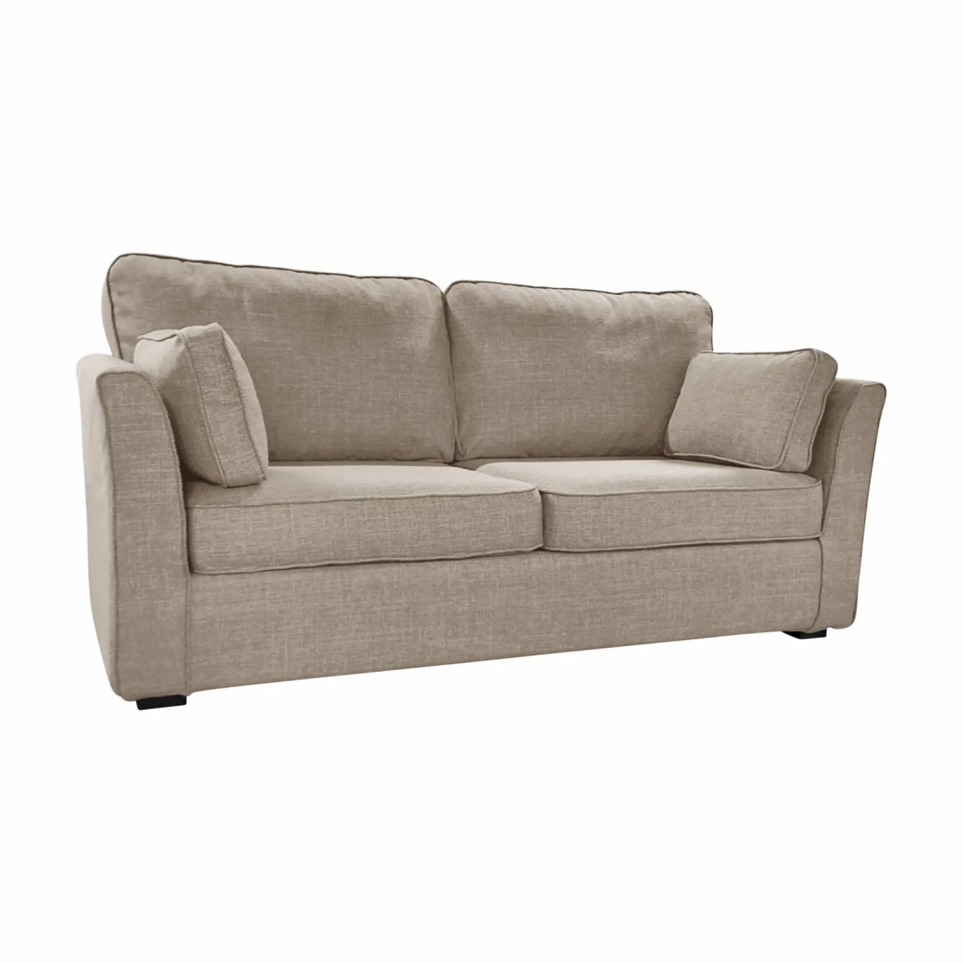 Canapé tissu déhoussable Marbella - Beige - 4 places