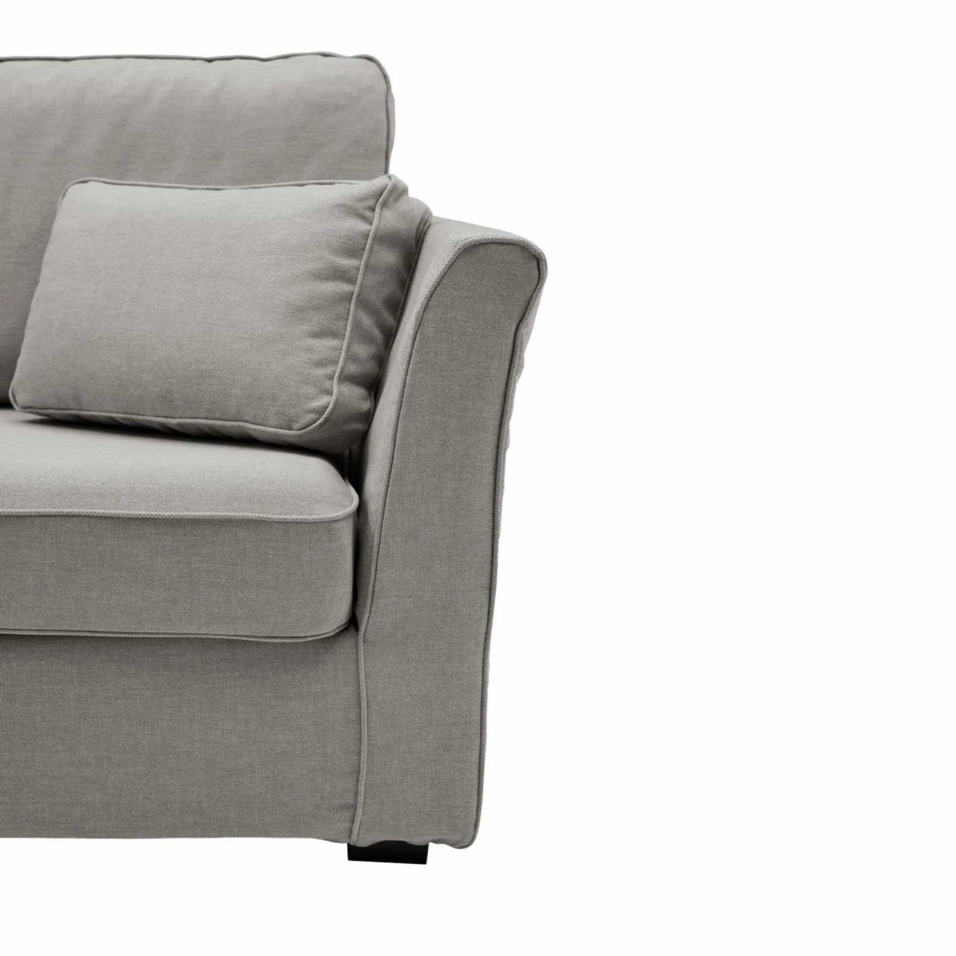 Canapé tissu déhoussable Marbella - Gris - 3 places