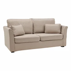 Canapé tissu déhoussable Marbella - Sable - 4 places
