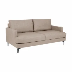 Canapé tissu déhoussable Merlin - Beige - 3 places