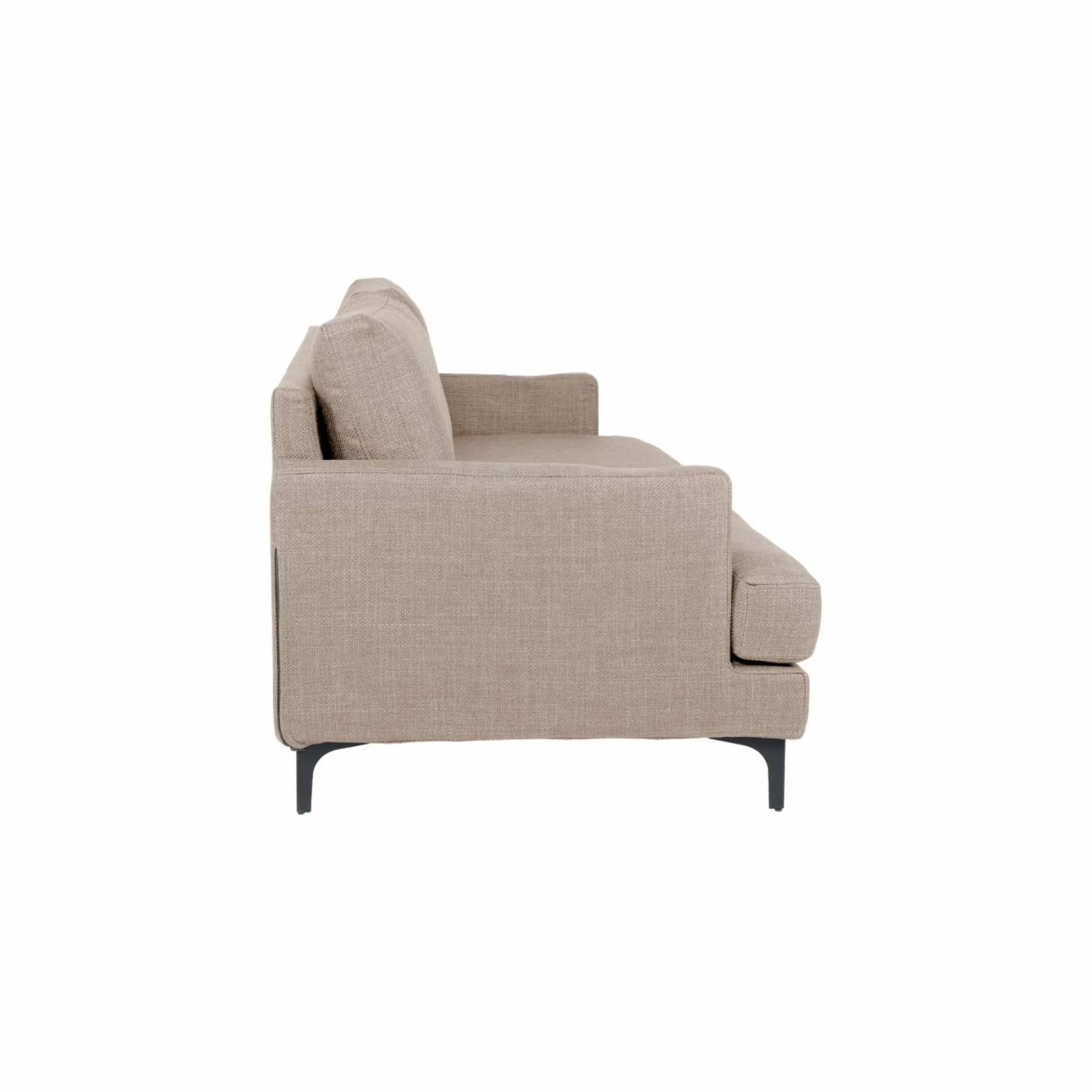 Canapé tissu déhoussable Merlin - Beige - 3 places