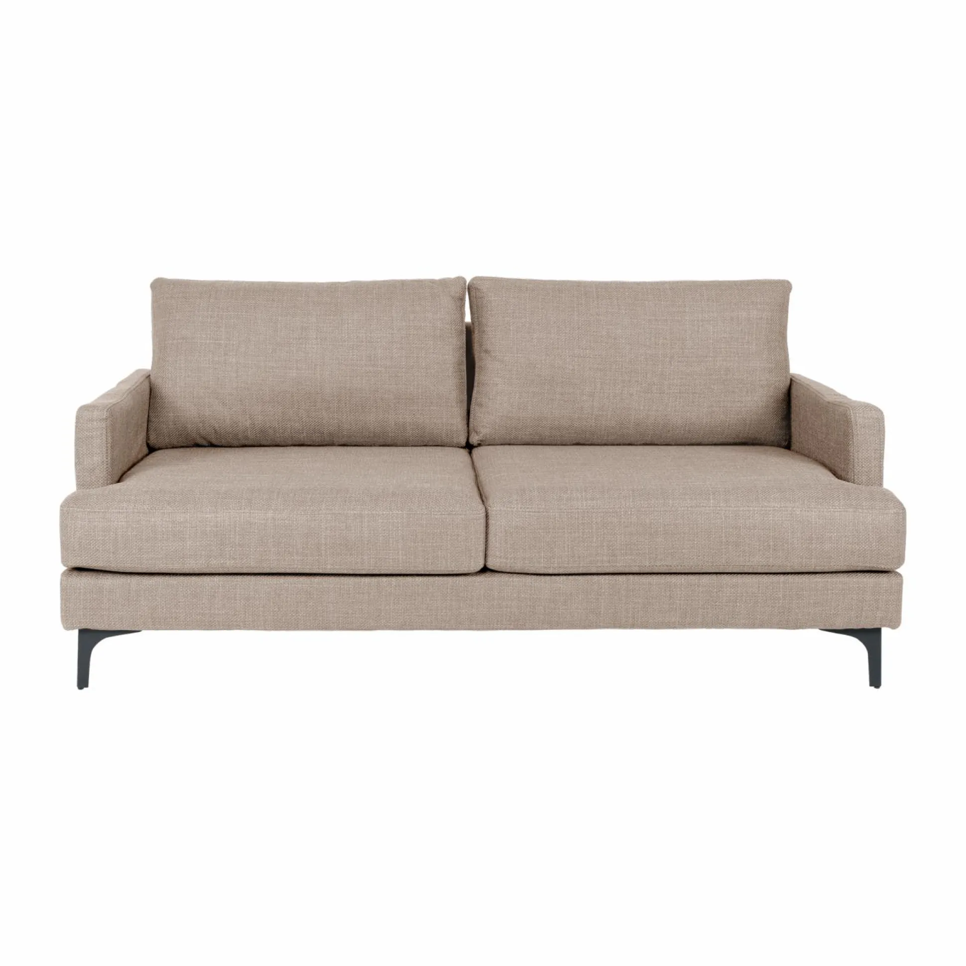 Canapé tissu déhoussable Merlin - Beige - 2 places