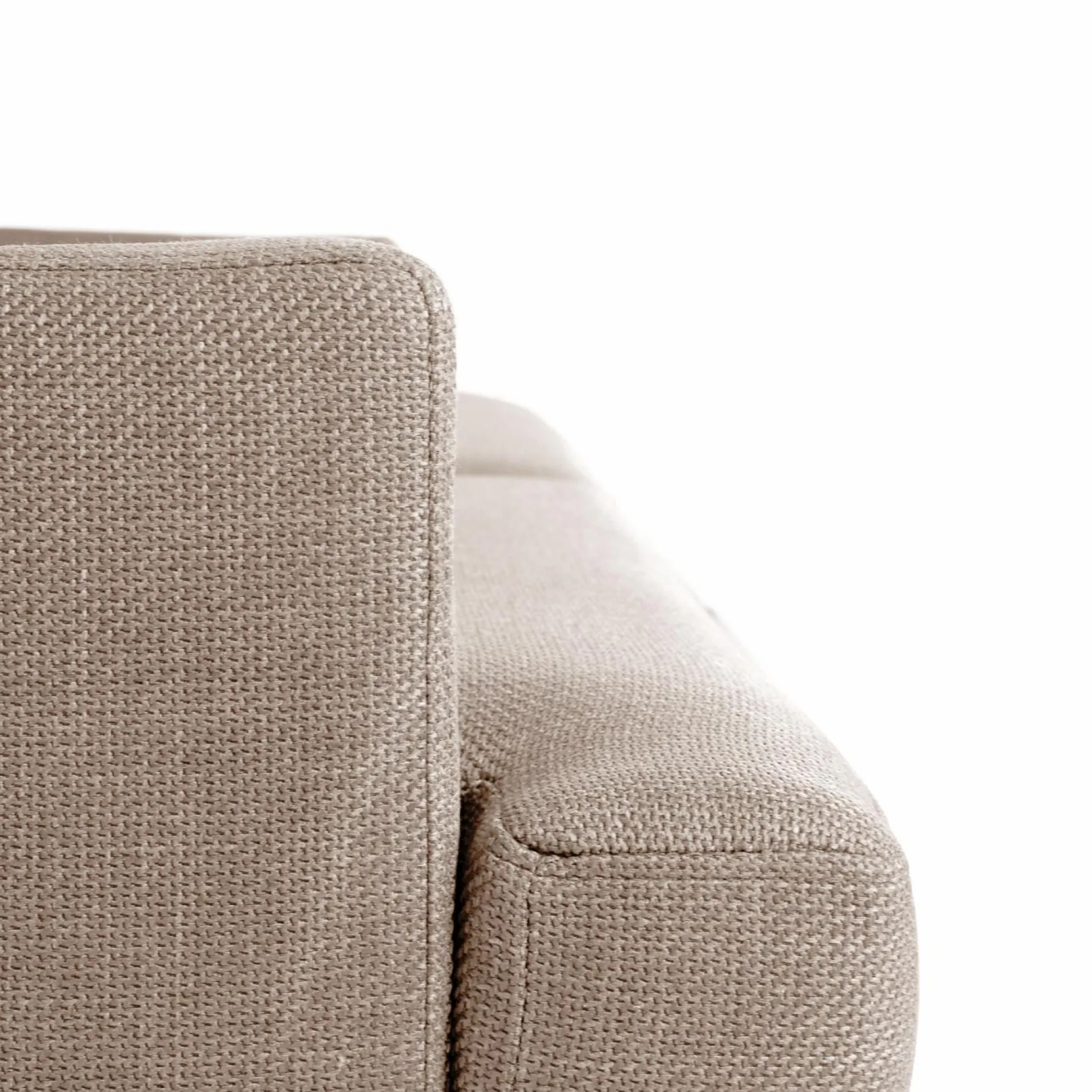 Canapé tissu déhoussable Merlin - Beige - 2 places